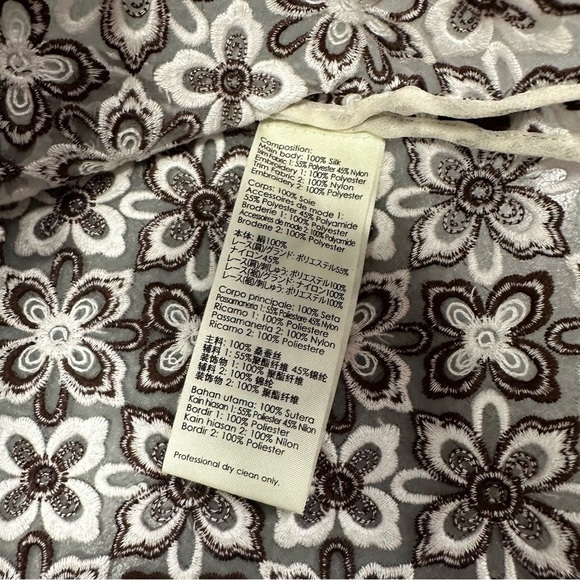 3.1 PHILLIP LIM Lace & Silk Floral Top 6 - Picture 8 of 10